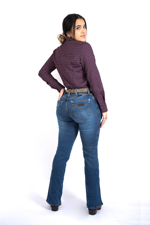 WOMEN PRO-RODEO DENIM JEANS BLUE | Genuine Leather Vaquero Boots and Cowboy Hats | Zapateria Guadalajara | Authentic Mexican Western Wear