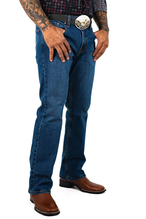 Men Light Blue Classic Bootcut Premium Jeans | Genuine Leather Vaquero Boots and Cowboy Hats | Zapateria Guadalajara | Authentic Mexican Western Wear