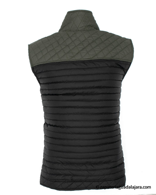 MEN POLYESTER VEST #21 BLACK/OLIVE | Genuine Leather Vaquero Boots and Cowboy Hats | Zapateria Guadalajara | Authentic Mexican Western Wear