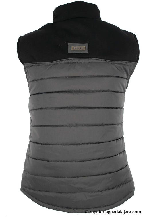 MEN POLYESTER VEST #7 GREY | Genuine Leather Vaquero Boots and Cowboy Hats | Zapateria Guadalajara | Authentic Mexican Western Wear