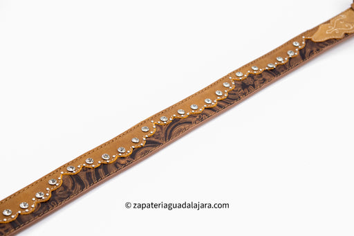 QC-252 RODEO BELT HONEY | Genuine Leather Vaquero Boots and Cowboy Hats | Zapateria Guadalajara | Authentic Mexican Western Wear
