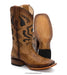RC-MAMBA WIDE SQUARE TOE PYTHON PRINT TAN | Genuine Leather Vaquero Boots and Cowboy Hats | Zapateria Guadalajara | Authentic Mexican Western Wear
