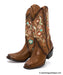 WOMEN BONITA BOOT TAN WITH SWAROVSKI STONES | Genuine Leather Vaquero Boots and Cowboy Hats | Zapateria Guadalajara | Authentic Mexican Western Wear