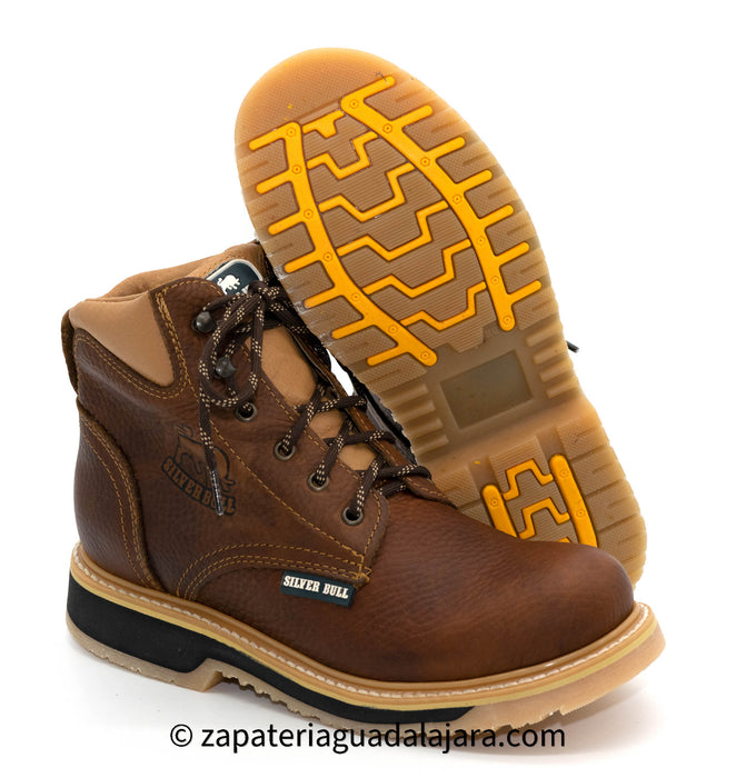 SB664 OCRE WORK BOOT | Genuine Leather Vaquero Boots and Cowboy Hats | Zapateria Guadalajara | Authentic Mexican Western Wear