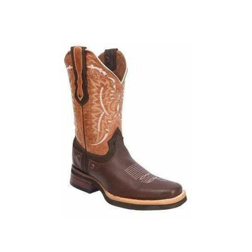 SG512 Rodeo Boot Brown Rubber Sole | Genuine Leather Vaquero Boots and Cowboy Hats | Zapateria Guadalajara | Authentic Mexican Western Wear