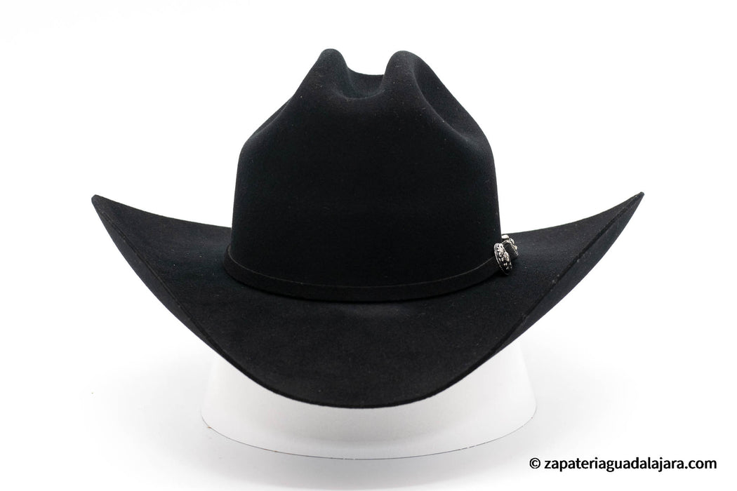 SENTINEL 100X SINALOA BLACK | Genuine Leather Vaquero Boots and Cowboy Hats | Zapateria Guadalajara | Authentic Mexican Western Wear