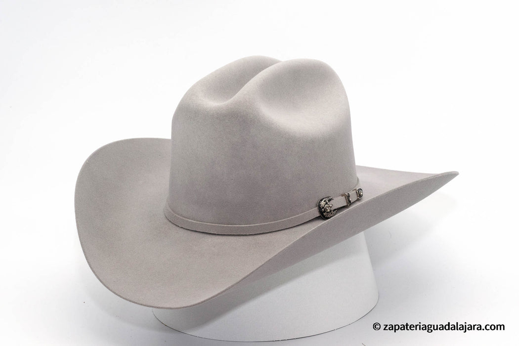 SENTINEL 100X SINALOA SILVER GREY | Genuine Leather Vaquero Boots and Cowboy Hats | Zapateria Guadalajara | Authentic Mexican Western Wear