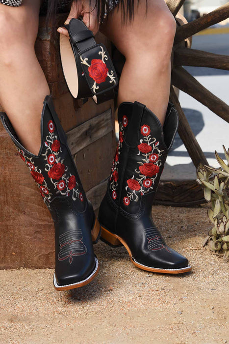 RC-Rocio Dark Brown - Western Boots for Women