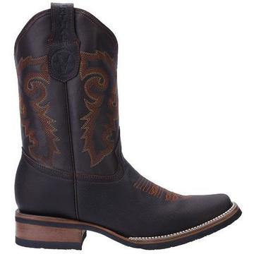 VE-517 Brown Men's Western Boots: Square Toe Cowboy & Rodeo Boots