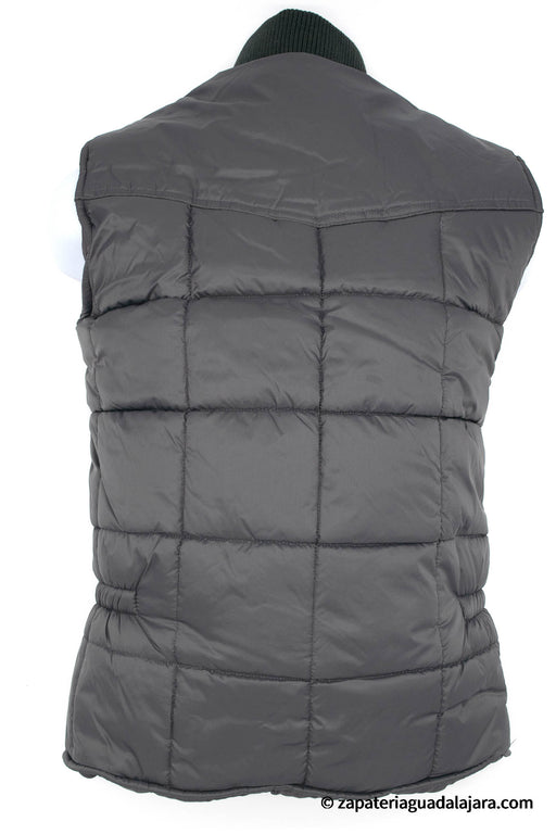 MEN POLYESTER VAQUERO VEST GREY | Genuine Leather Vaquero Boots and Cowboy Hats | Zapateria Guadalajara | Authentic Mexican Western Wear