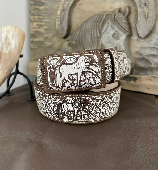 V012 LEATHER BELT | Genuine Leather Vaquero Boots and Cowboy Hats | Zapateria Guadalajara | Authentic Mexican Western Wear