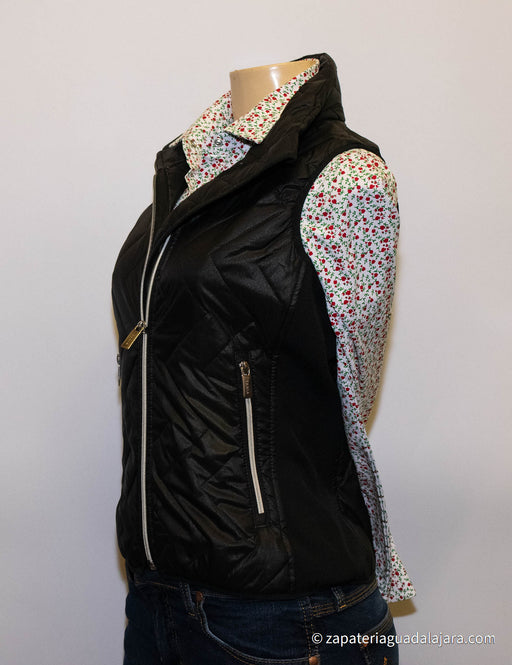 WOMEN POLYESTER VEST #9 BLACK | Genuine Leather Vaquero Boots and Cowboy Hats | Zapateria Guadalajara | Authentic Mexican Western Wear