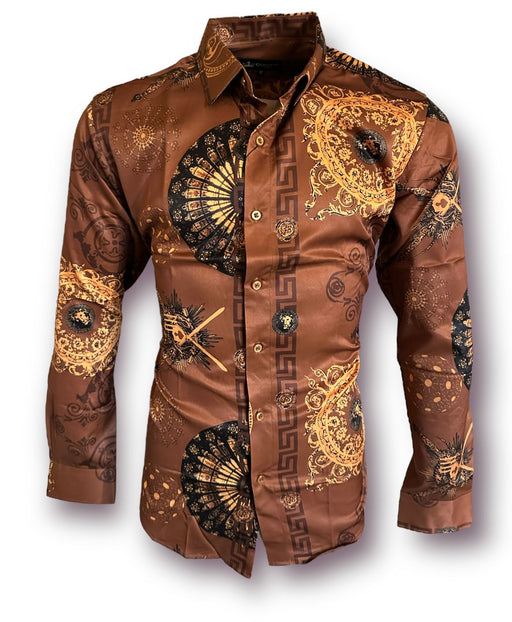 CT-208 Khaky Fashion Printed shirts | Genuine Leather Vaquero Boots and Cowboy Hats | Zapateria Guadalajara | Authentic Mexican Western Wear