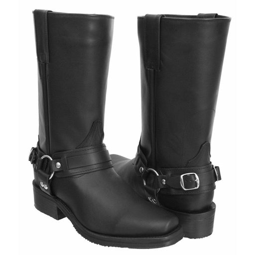 JB401 Black Double Sole Motorcycle Boot | Genuine Leather Vaquero Boots and Cowboy Hats | Zapateria Guadalajara | Authentic Mexican Western Wear